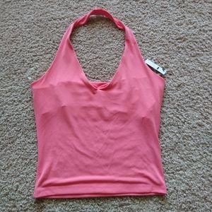 Pink halter top